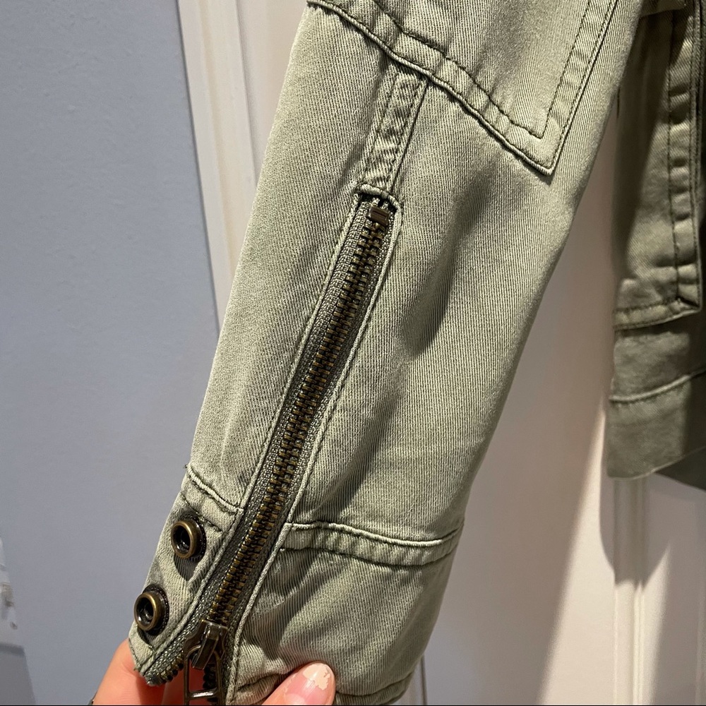 Pam & Gela Sage Green Utility Jacket - Picture 5 of 7